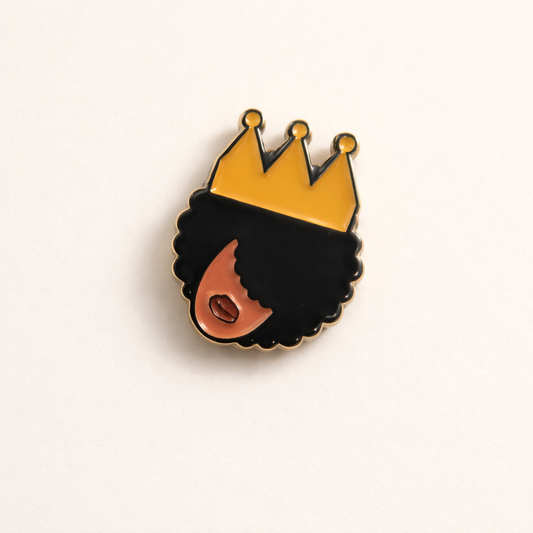 African Queen Crown Pin